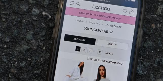 Le site de vente de vêtements Boohoo condamné à une amende de 2,33 millions d’euros